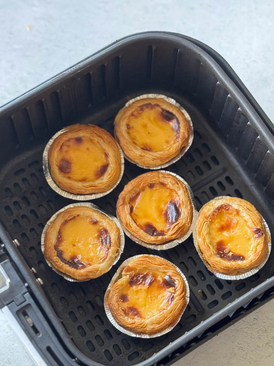 La Vie Gourmand Baked Custard Tarts in the air fryer