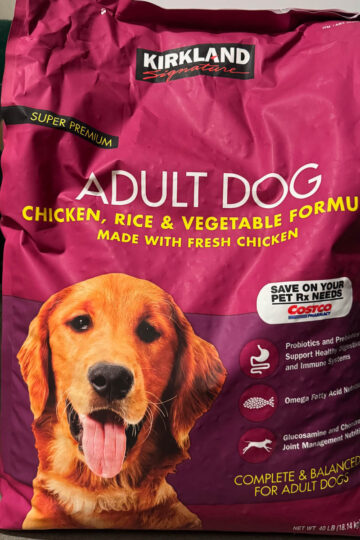 adult dog formula dog food bag