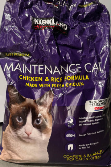 kirkland chicken and rice cat food