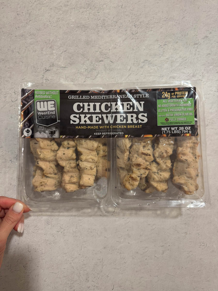 costco chicken skewers in the package