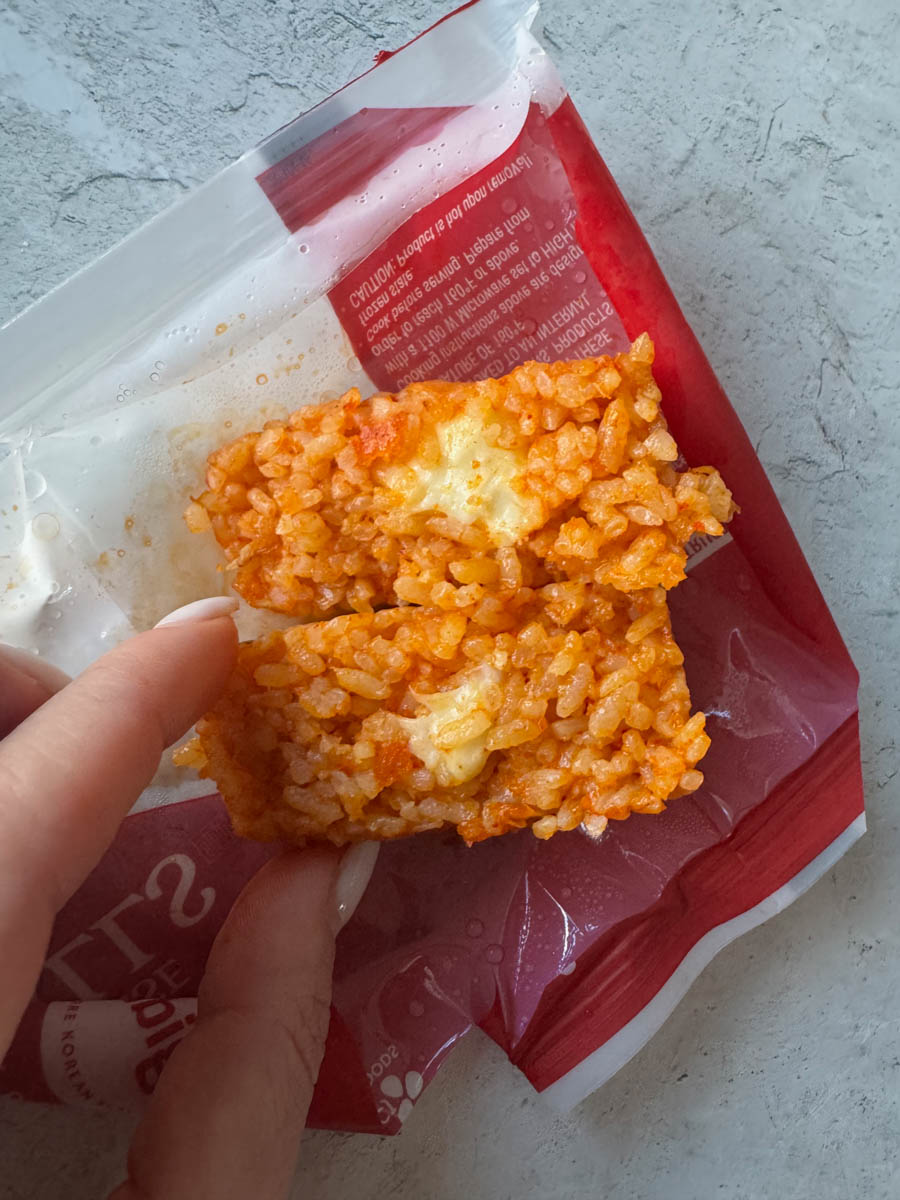 rice balls with cheese center