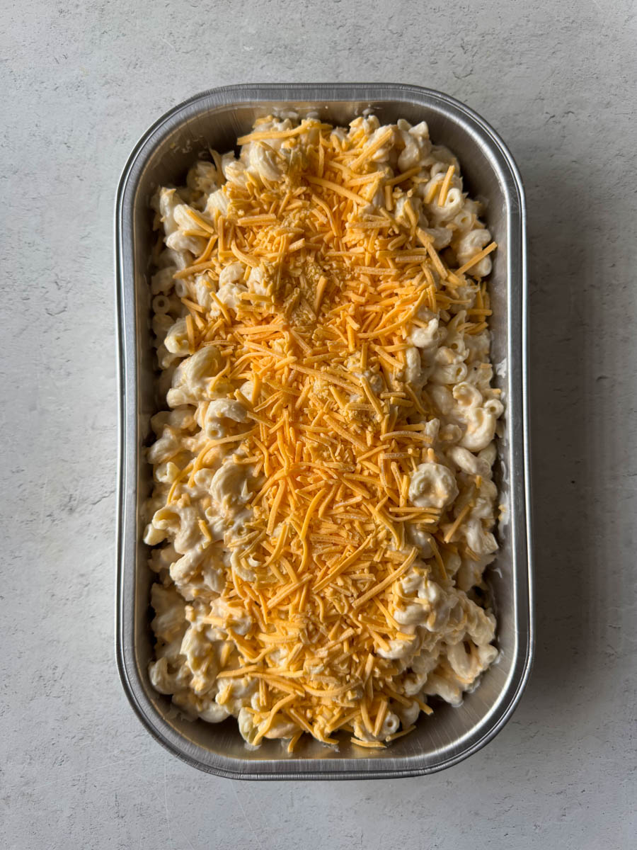 mac and cheese before heating