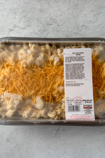 costco mac and cheese package