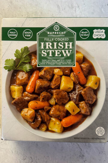 irish stew box on the table