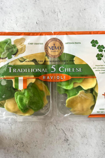 traditional 5 cheese ravioli package from costco