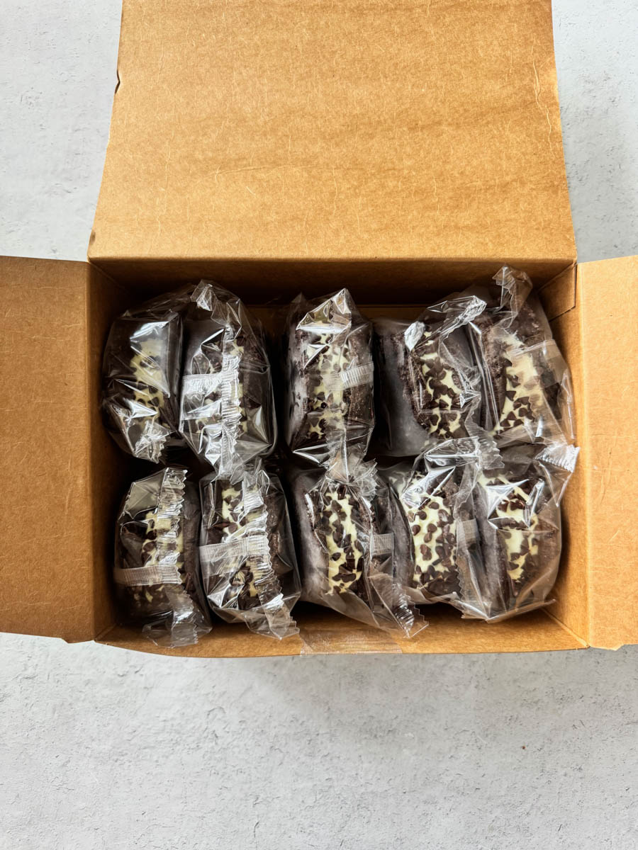 a box full of ice cream