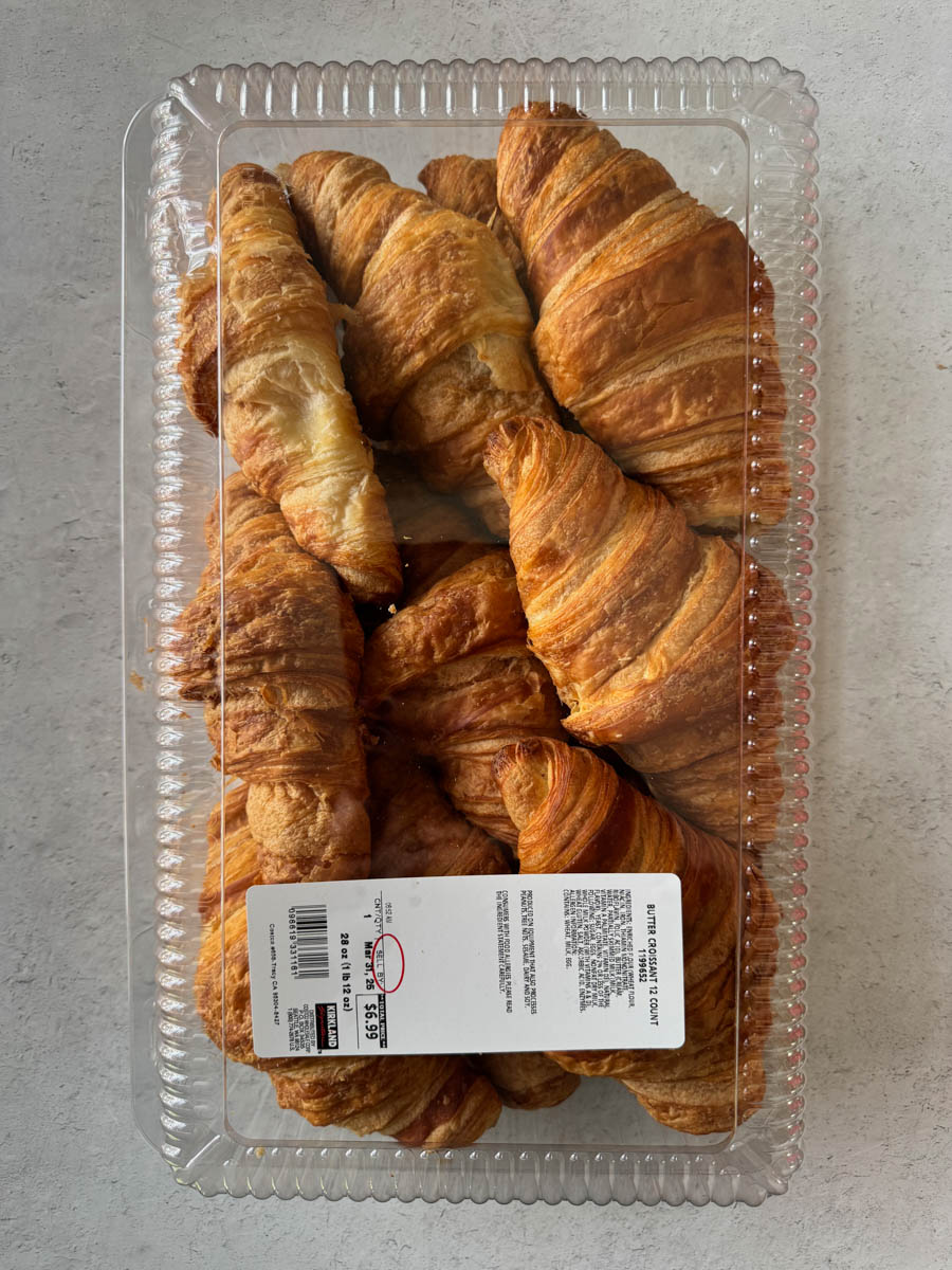 costco butter croissants box