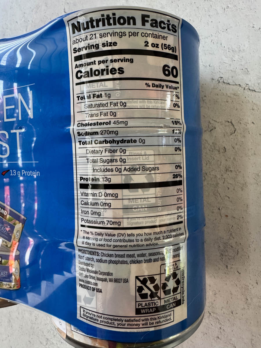 nutrition facts