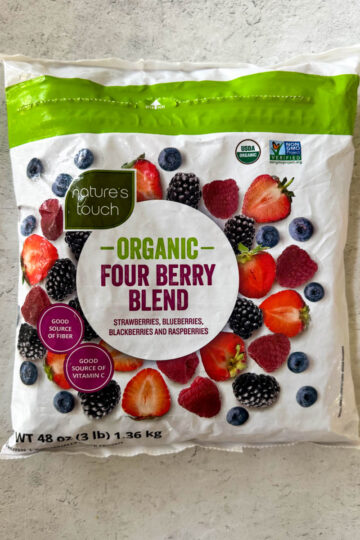 organic four berry blend bag
