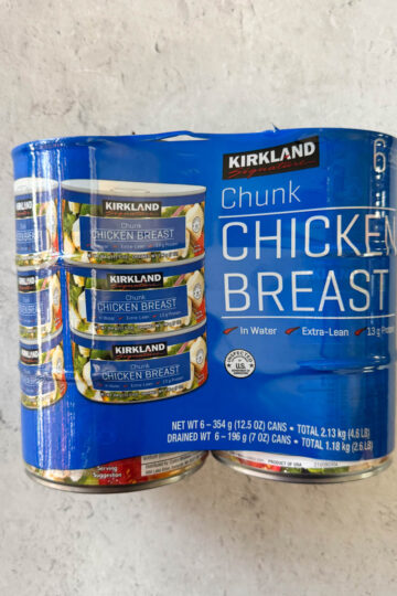 kirkland chunk chicken breast package