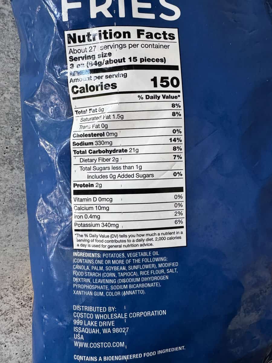 Nutrition Facts Label on Food Package.