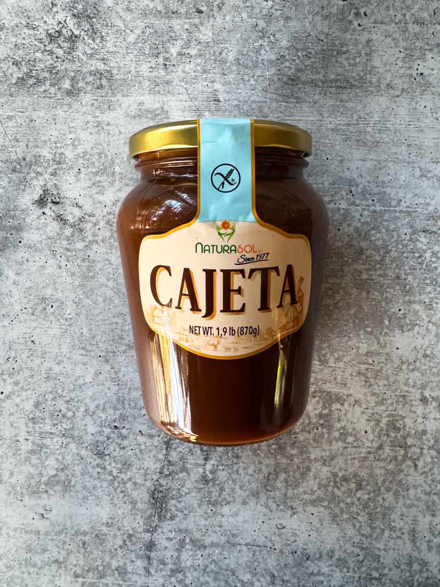 cajeta jar on the table
