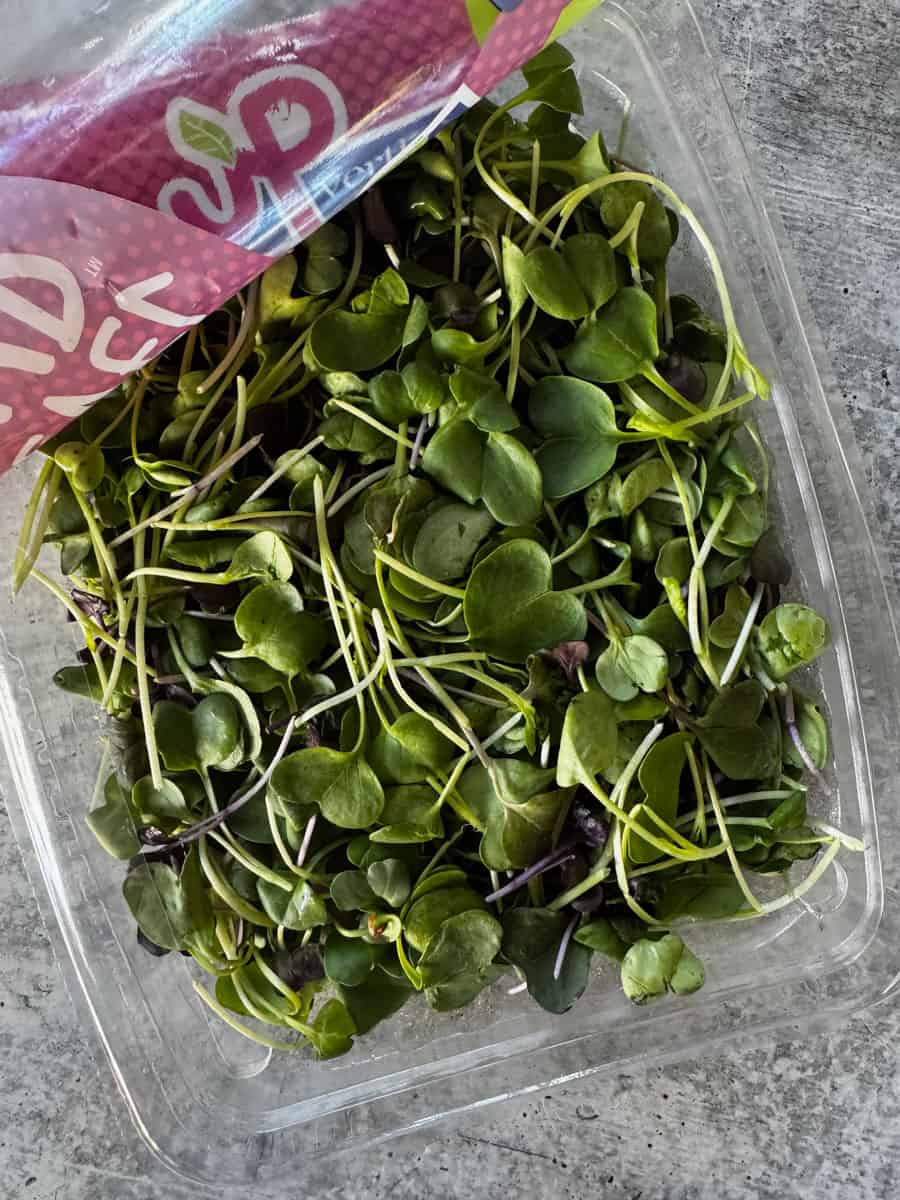 microgreens in the package