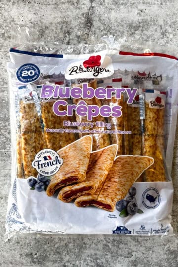 blueberry crepes package