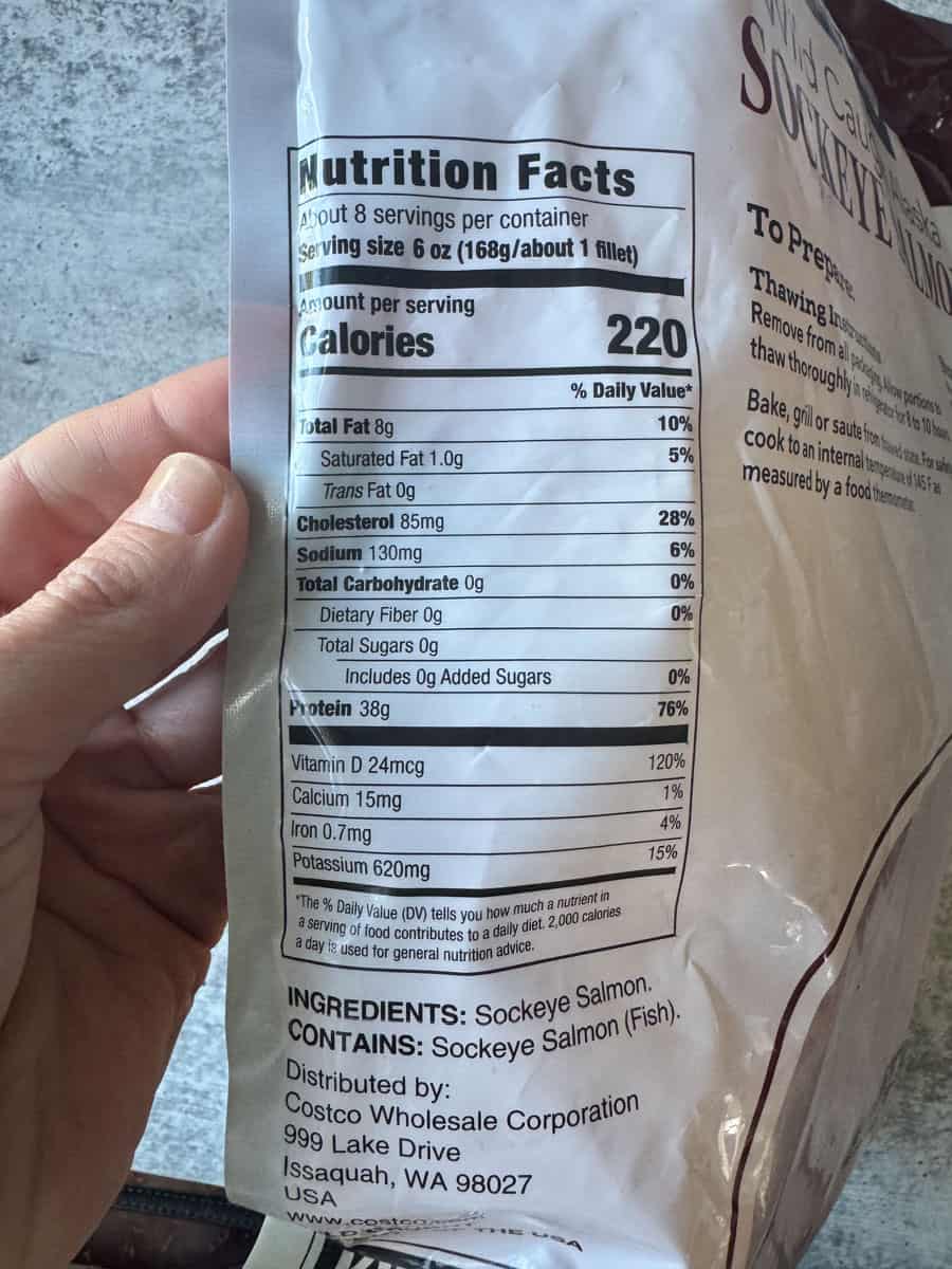 nutrition facts