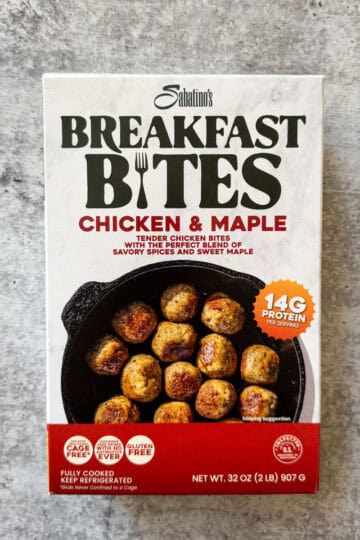 Breakfast Bites Chicken & Maple, gluten-free, fully cooked, 32 oz, perfect for quick breakfast.