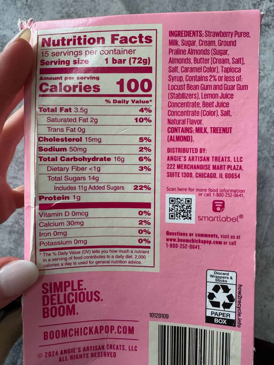 Strawberry Almond Nutrition Bar - 15 Servings.