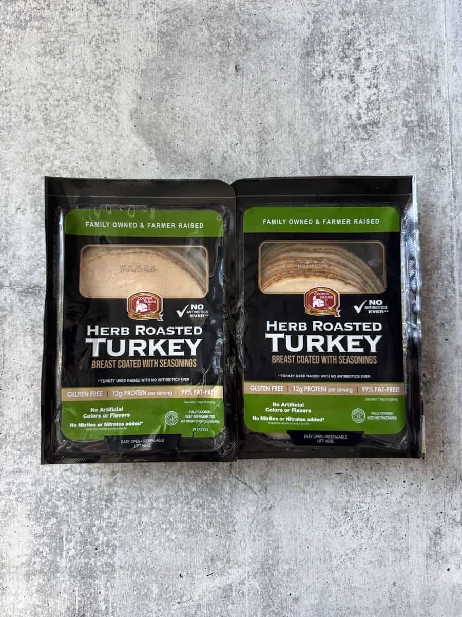 Herb Roasted Turkey Breast in vacuum-sealed packaging, ideal for family meals and gatherings.